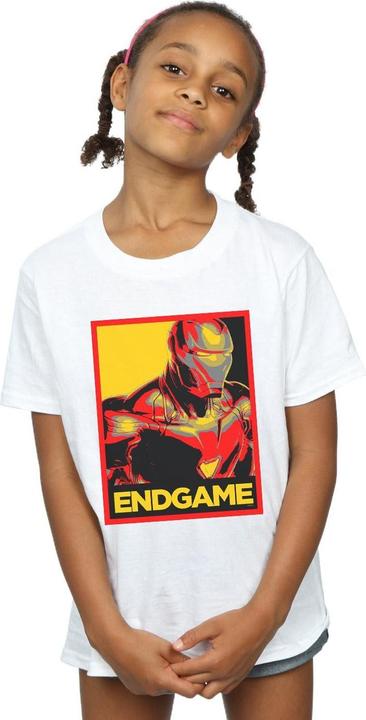 Produktbild Mädchen Avengers Endgame Iron Man Poster Baumwolle TShirt (152, 158)