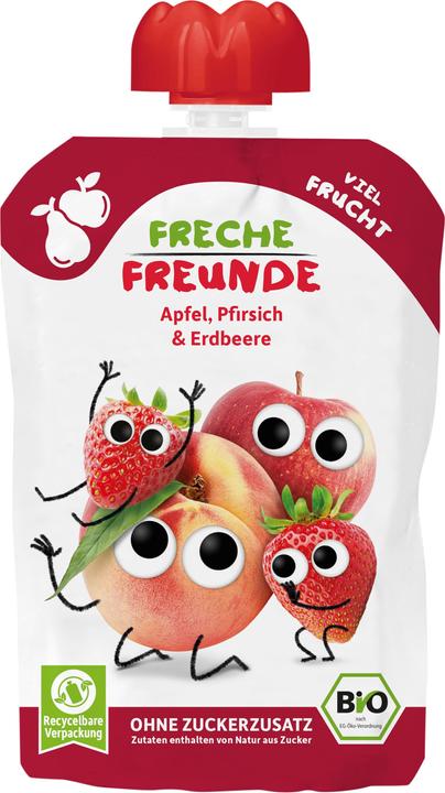 Produktbild Freche Freunde Apfel,Pfirsich 1 J (107 g)