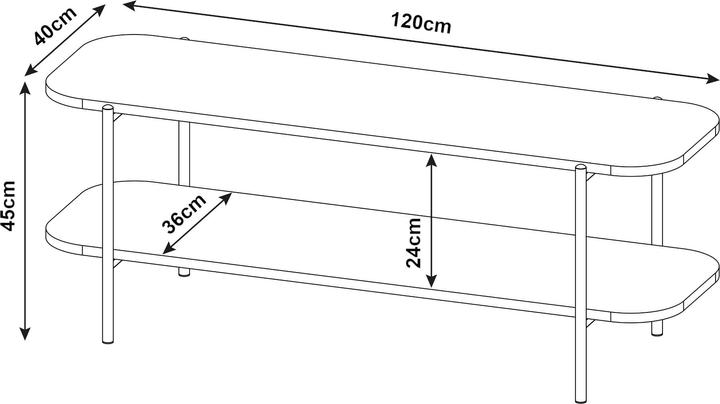 Produktbild En.Casa Samnanger (120 x 40 x 45 cm)