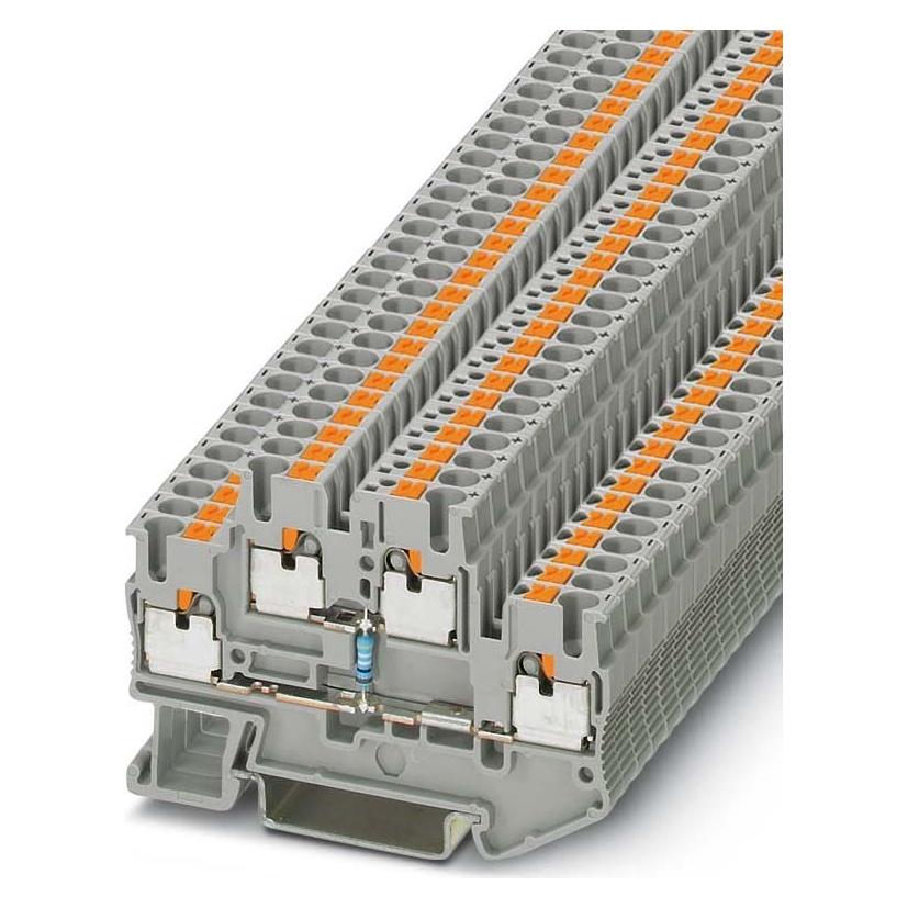 Phoenix Contact PTTB 2,5-R499/O-U 3210925 Doppelstockklemme Grau 50 St., Elektronikkabel + Stecker, Grau
