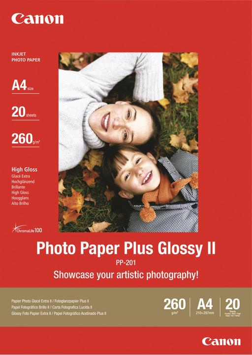 Image du produit Canon PP-201 Plus Glossy II (260 g/m², A4, 20 pcs)
