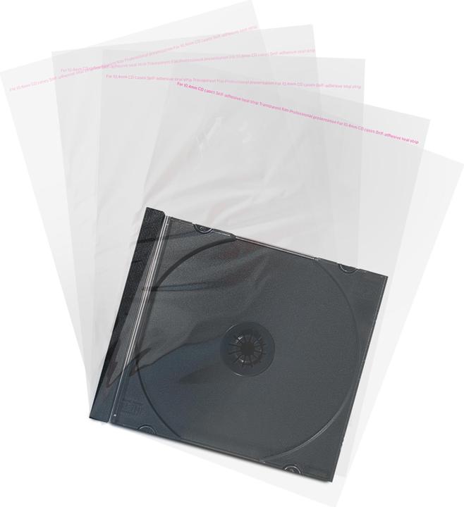 Produktbild MediaRange Transparente Kunststoff-Folientaschen für CD-Hüllen