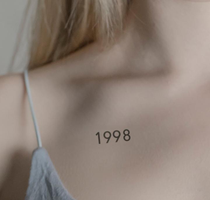 Image du produit minink Tatouage temporaire - Année de naissance 1998