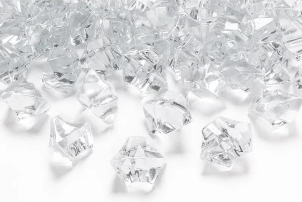 Partydeco Crystal ice, colourless, 25 x 21mm (1 pkt / 50 pc.) (50 Stk.)