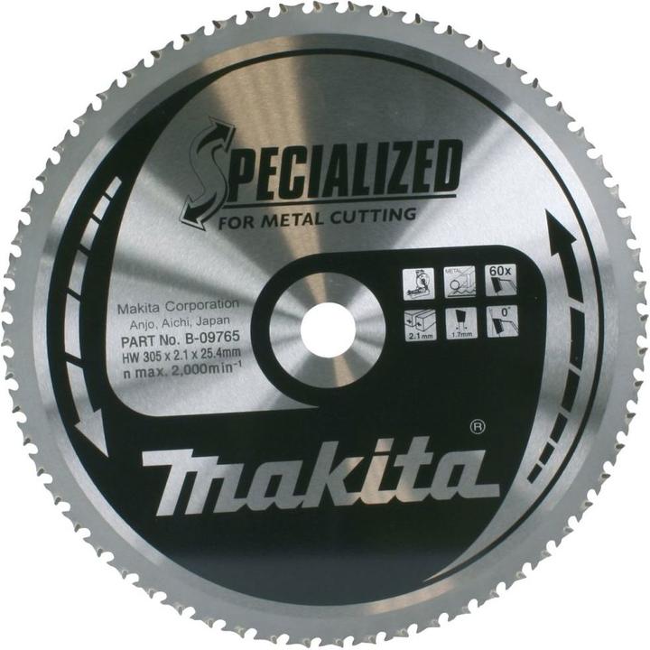 Produktbild Makita SPECIALIZED Sägeblatt für Metall Ø 305x25.4x60Z