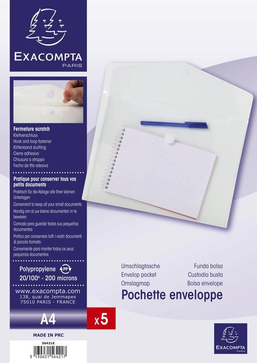 Image du produit Exacompta Prospekthülle (A4, 5x)