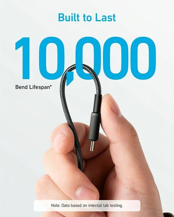 Actual product image Anker Cable 322 USB-C do USB-C 0.9m czarny (0.90 m, USB 3.2 Gen 2, 60 W)