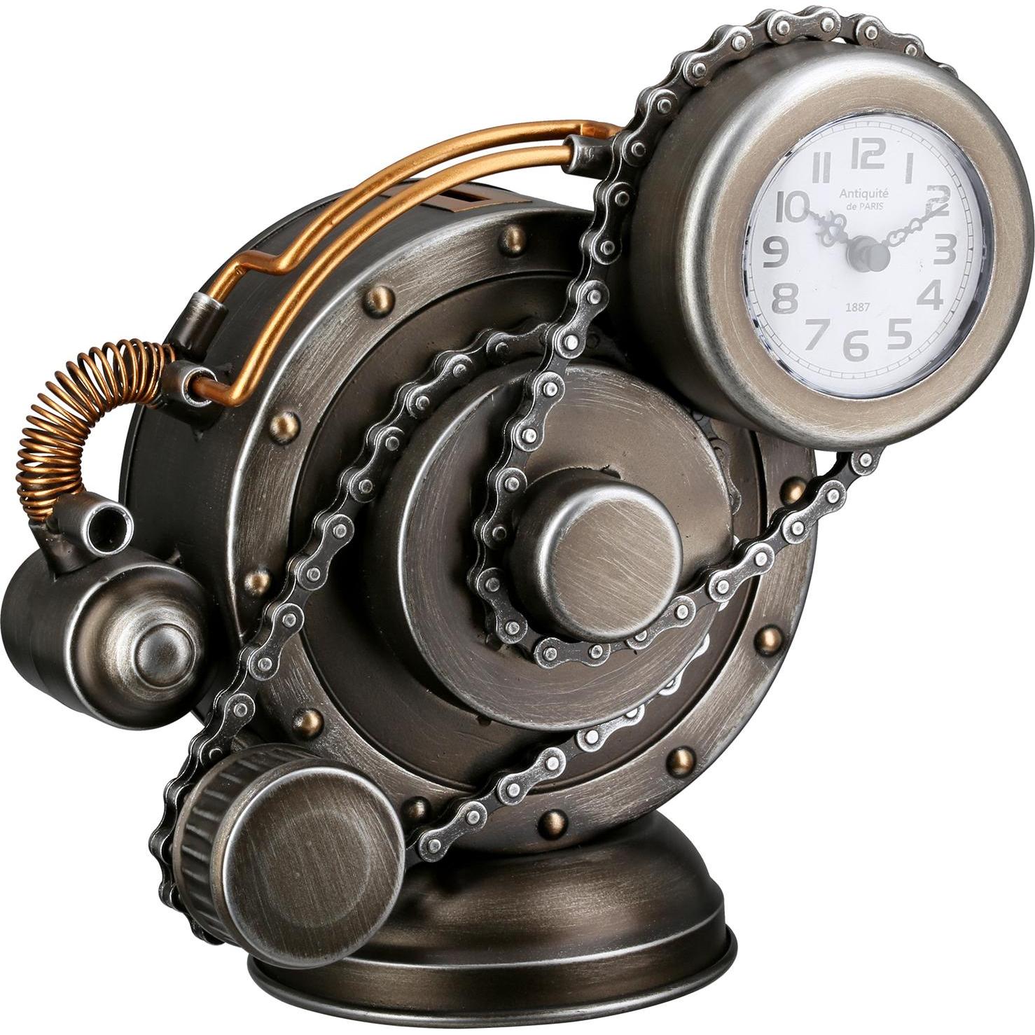 Casablanca by Gilde, Salvadanaio, Spardose-Tischuhr rund Cada