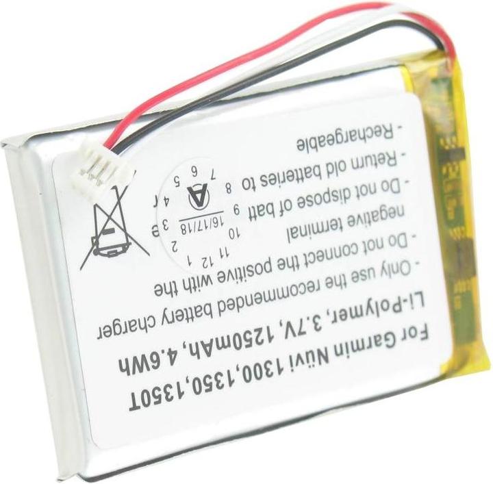 AccuCell Batteria per Garmin Nuvi 1300, 1350, 1350T, 1370, 1370T