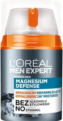 L'Oréal Paris L'Oréal Men Expert Hydratant Hypoallergénique Défense Magnésium 50Ml (50 ml, Crème 24h)
