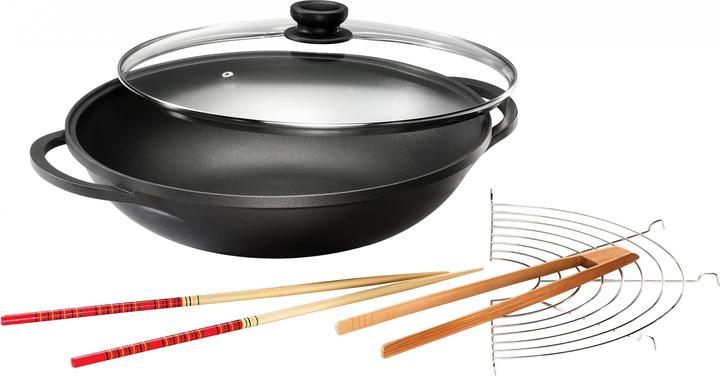 Karcher Wokpfanne Mai-Lin (36 cm, Wok, Acier inoxydable, Aluminium)