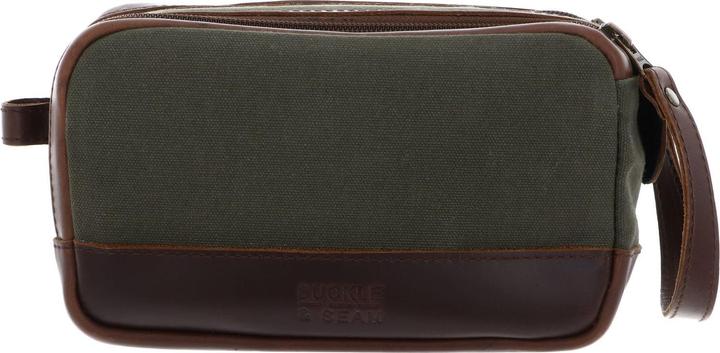 Actual product image Buckle & Seam Canvas Kulturbeutel Bruno Grün/Blau