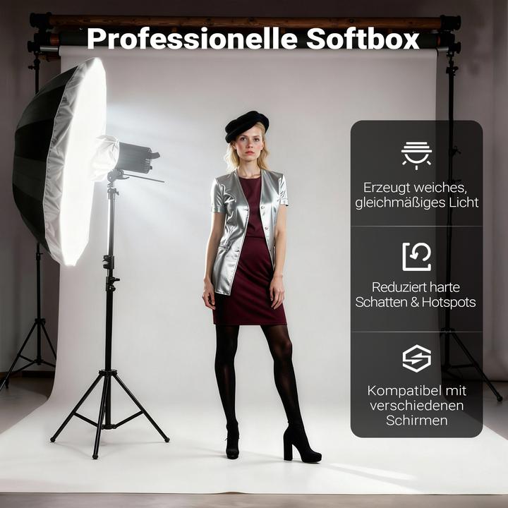 Image du produit Walimex pro Diffuseur pour parapluies réflecteurs paraboliques Ø 165 cm (Boule de diffusion, 165 cm)
