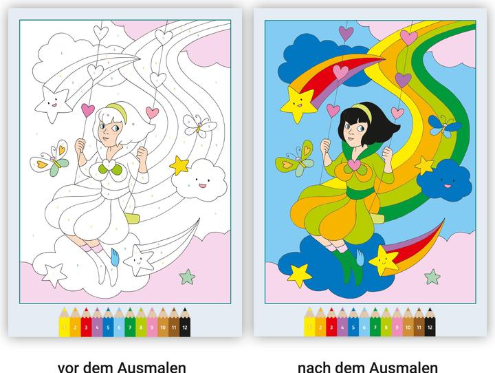 Actual product image Ravensburger CreArt Painting by Numbers from 5: Rainbow Land