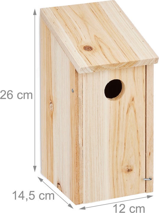 Actual product image Relaxdays Nest Aid, Hanging Birdhouse
