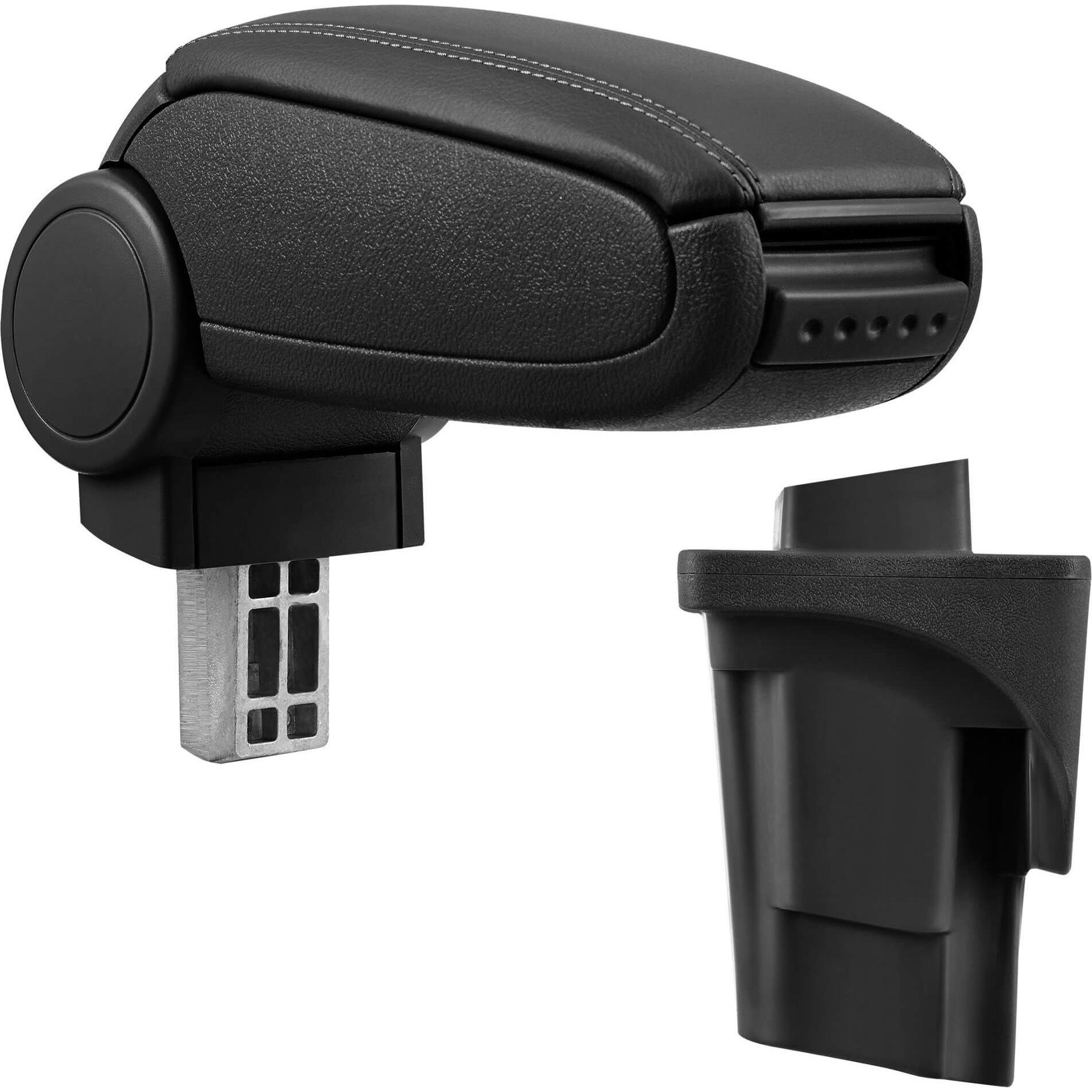 Pro-Tec, Auto Innenraum Zubehör, Mittelarmlehne Seat Leon 1P mit Staufach Kunstleder Schwarz