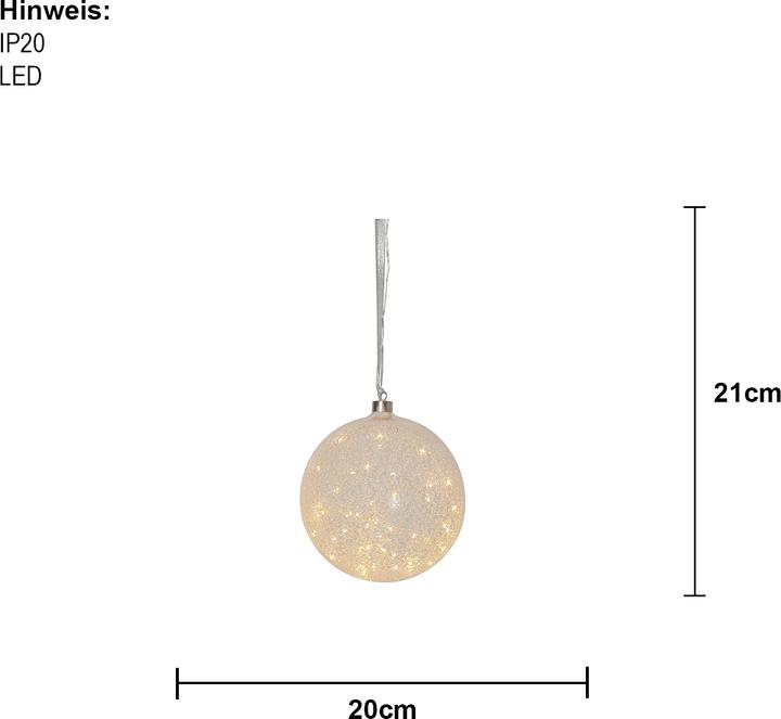 Produktbild Star Trading Glasdekoration Glow Snow
