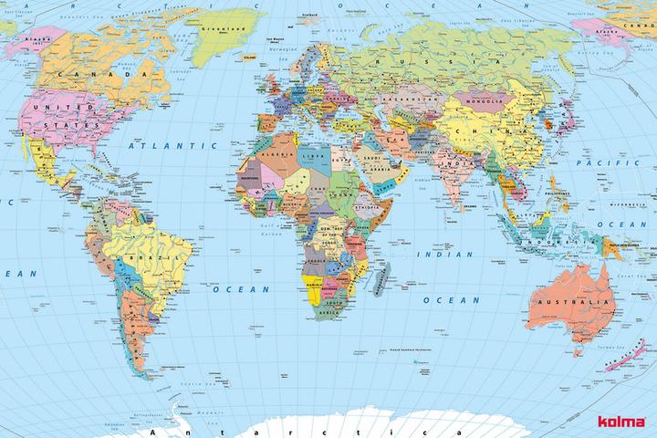 Produktbild Kolma Schreibunterlage Poster (Welt) 50 x 34 (50 x 34 cm)