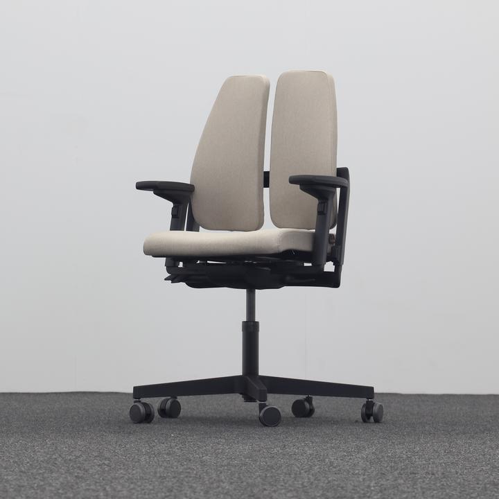 Produktbild Sitag Bürostuhl SitagXilium DuoBack swissmade mit 4D Armlehnen, Beige, Neu (46 - 60 cm)