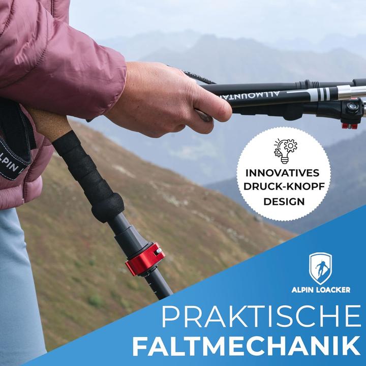 Produktbild Alpin Loacker Faltbare Wanderstöcke (100 - 120 cm)