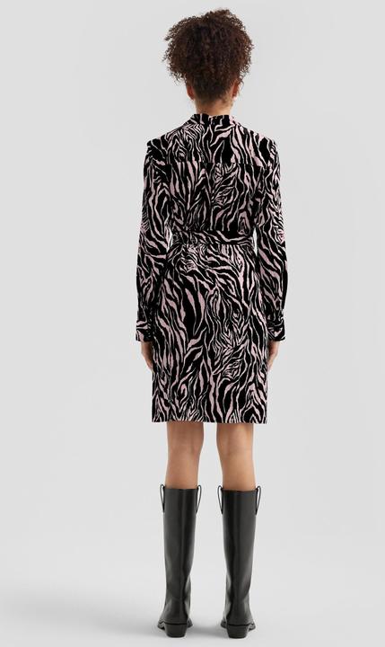 Produktbild S.Oliver Kleid Gemustertes Hemdblusenkleid mit Bindegürtel (36)