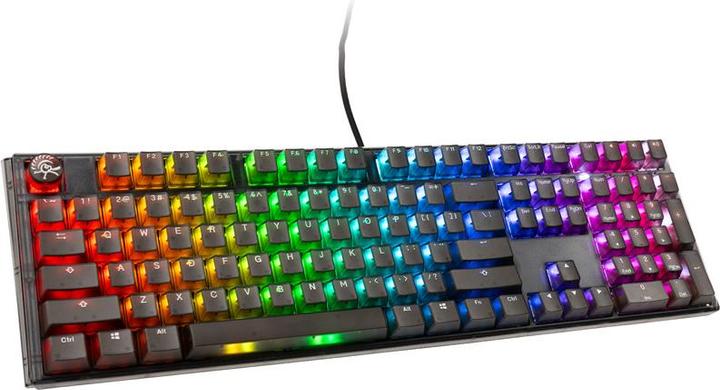 Produktbild Ducky One 3 Aura Black Gaming Tastatur, RGB LED - Kailh Jellyfish Y (US) (US, Kabelgebunden)