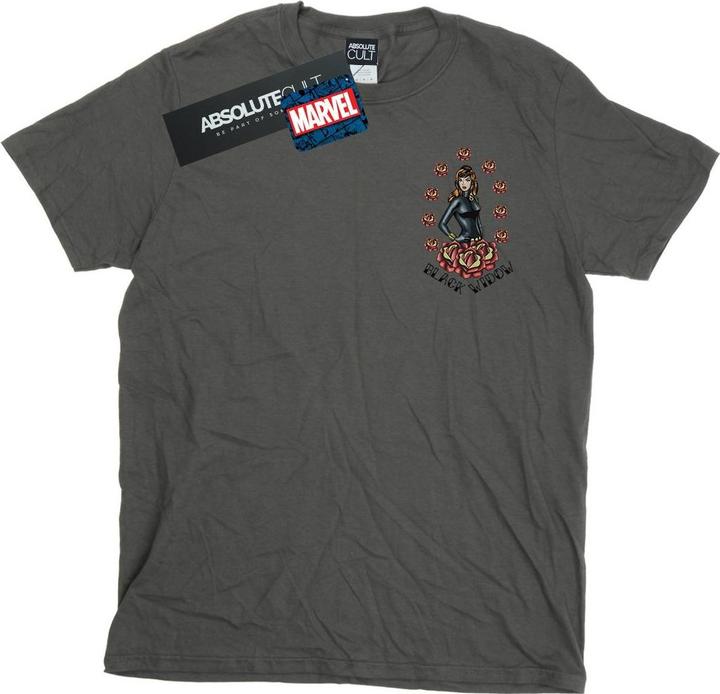 Image du produit - T-shirt BLACK WIDOW TATTOO BREAST PRINT - Homme (XL)