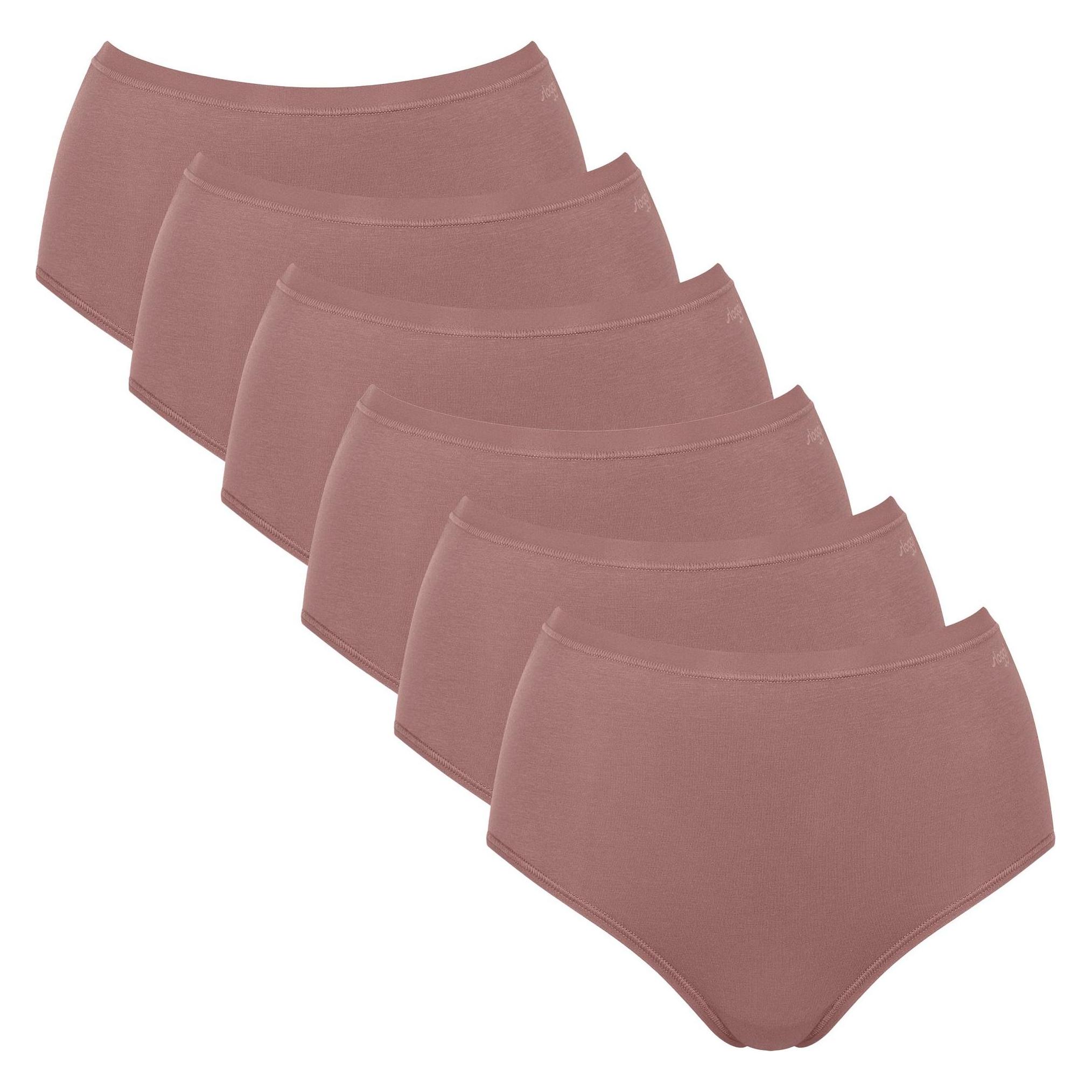 Sloggi, Damen, Unterhosen, Go Daily Cotton Highwaist 6P, Braun, (Xxl, 6er Pack)