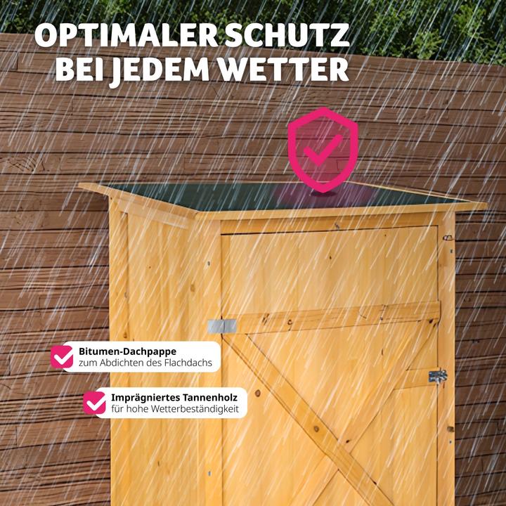Produktbild tectake Gartenschrank mit Flachdach