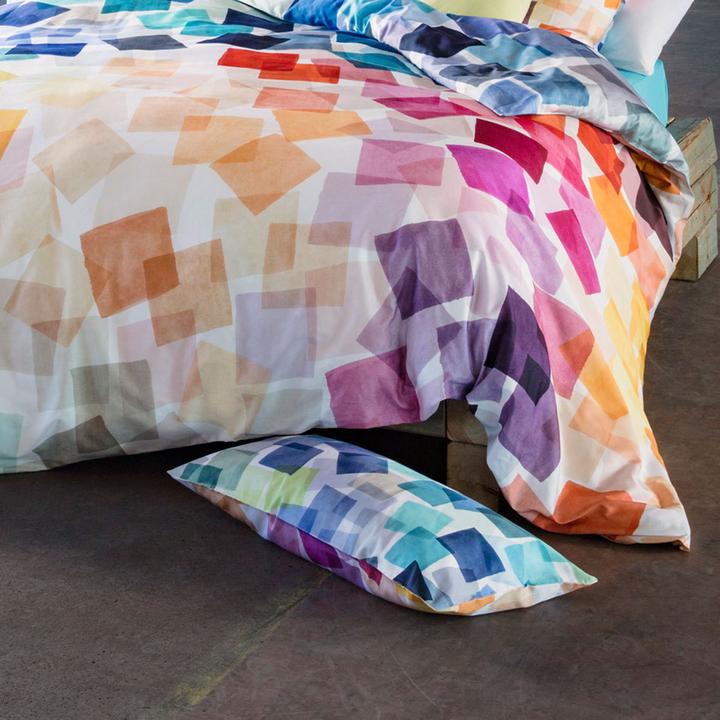 Immagine prodotto Estella Biancheria da letto Maco-Sateen Puzzle multicolore (Set di biancheria da letto, 135x200 cm + 80x80 cm)