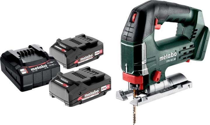Produktbild Metabo STB 18 L 90 Akku Stichsäge 18 V 90 mm + 2x Akku 2,0 Ah + Ladegerät