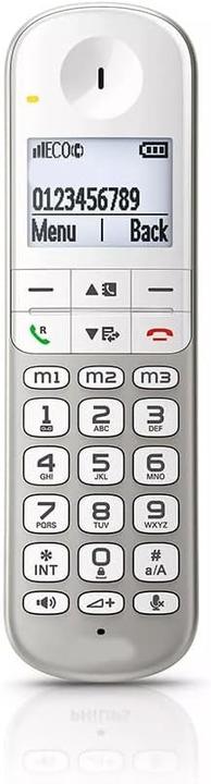 Image du produit Prendeluz Cordless phone with large display and buttons handsfree white