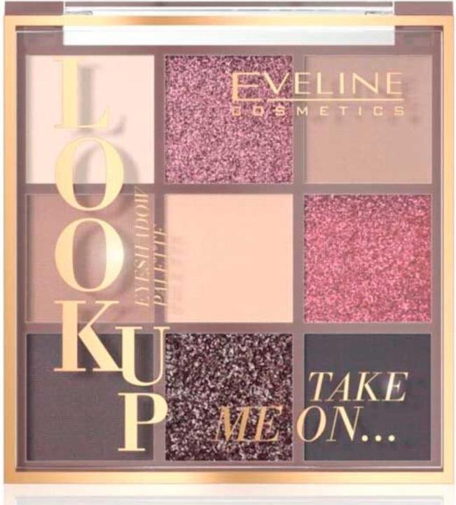Actual product image Eveline Look Up Eyeshadow Palette (9) Take Me On... 1piece (Pink & Bronze)