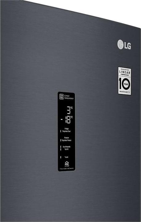 Produktbild LG GBB72MCDMN koel-vriescombinatie Vrijstaand 384 l E Zwart (384 l)