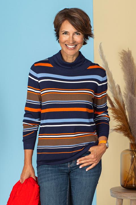 Produktbild Hajo Streifen-Rollkragenpullover (40)