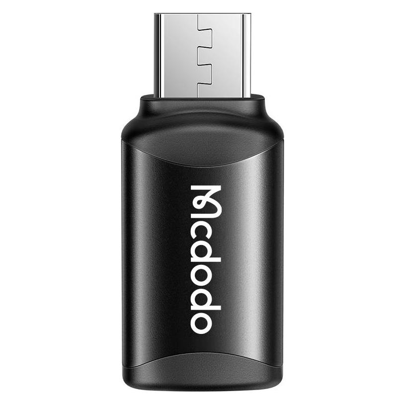 Mcdodo Typ-C Auf Micro-Usb Adapter (Usb-C, Micro Usb), Mobilgerät Adapter, Schwarz