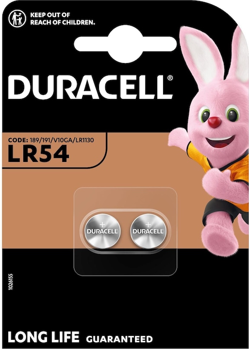 Actual product image Duracell Electronics (2 pcs., AG10, 65 mAh)