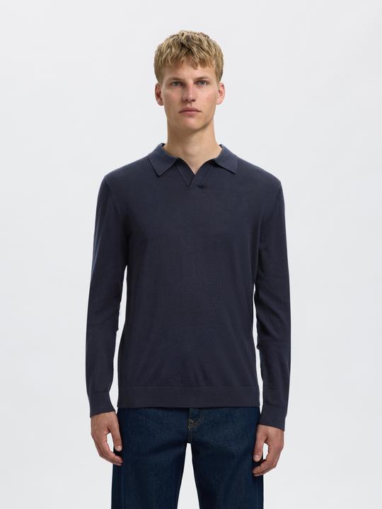 Actual product image Selected Homme 100% Merinowoll Polohemd aus Strick (S)