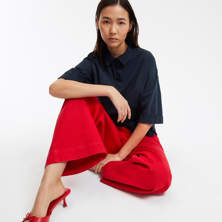 Produktbild La Redoute Collections T-Shirt mit Polokragen und kurzen Ärmeln (XS)