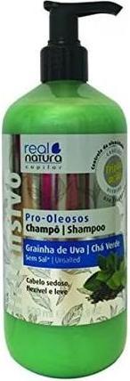 Actual product image Real Natura Shampoo without Salt for Oily Hair 500ml (500 ml, Liquid shampoo)