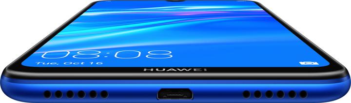 Actual product image Huawei Y7 2019 aurora blue (32 GB, Aurora Blue, 6.26", Hybrid Dual SIM, 4G)