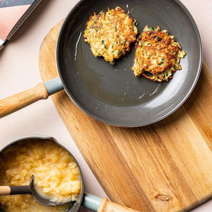 Actual product image Greenpan Mayflower Inductie Pannenset - 3-Delig + 2 Accessoires - PFAS-vrij (Aluminium, 28 x 4.80 cm)