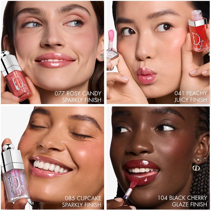 Actual product image Dior Addict Lip Glow Oil Hydrating Lip Oil 24h 3 Ultrashiny Finishes 041 Peachy (Lip oil, 6 ml)