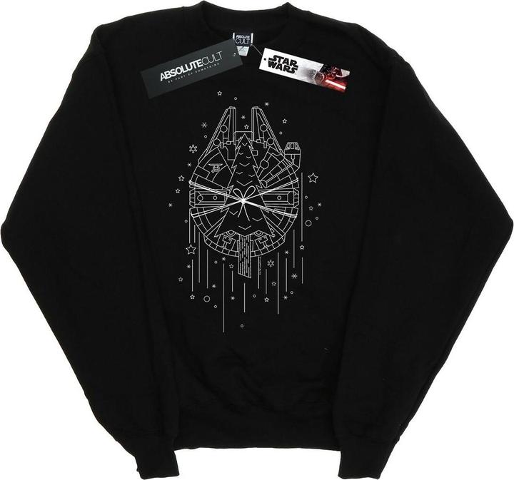 Produktbild Star Wars Millennium Falcon Christmas Tree Delivery Sweatshirt (4XL)