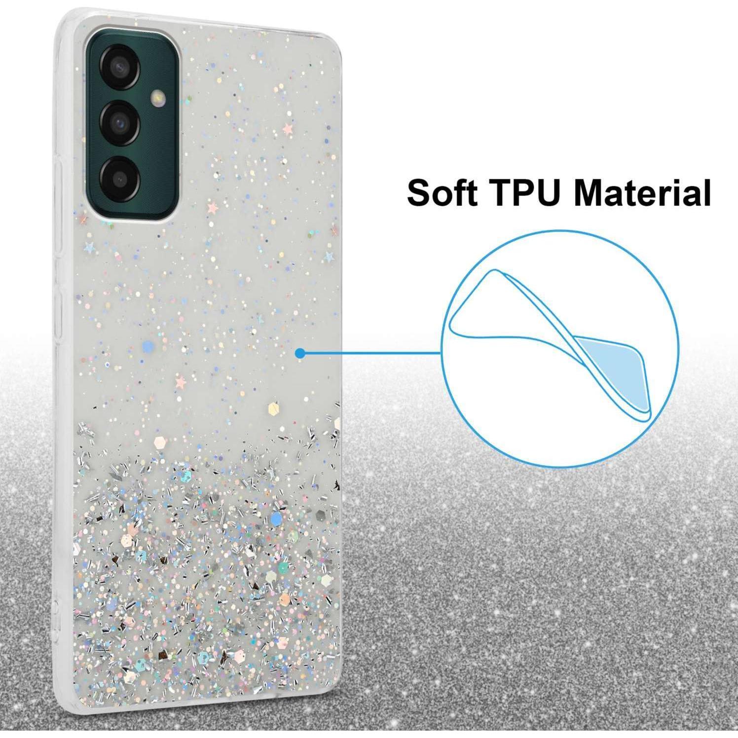 Thumbnail - Cadorabo TPU Hülle für Samsung Galaxy M13 4G mit Glitzer (Samsung Galaxy M13), Smartphone Hülle, Transparent