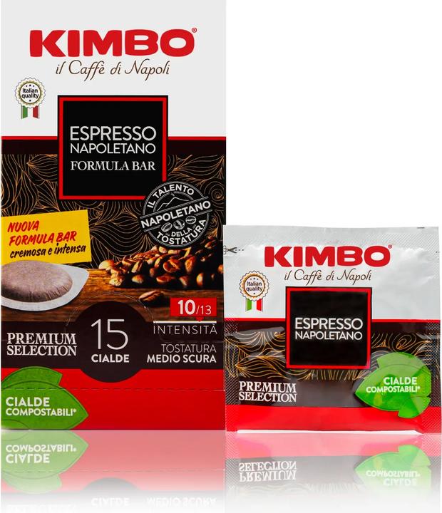 Actual product image Kimbo Espresso Napoletano - Premium Selection (50 x Port.)