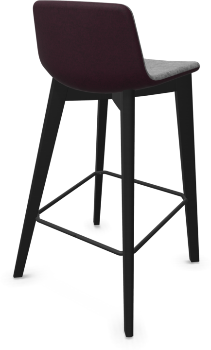 Grey melange, Bordeaux - Red melange, Ash stained black