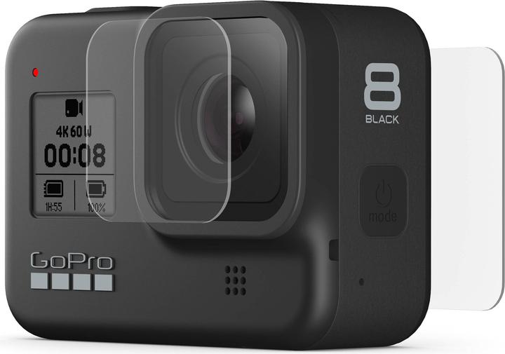 GoPro Objektiv - und Displayschutz aus gehärtetem Glas (HERO8 Black)