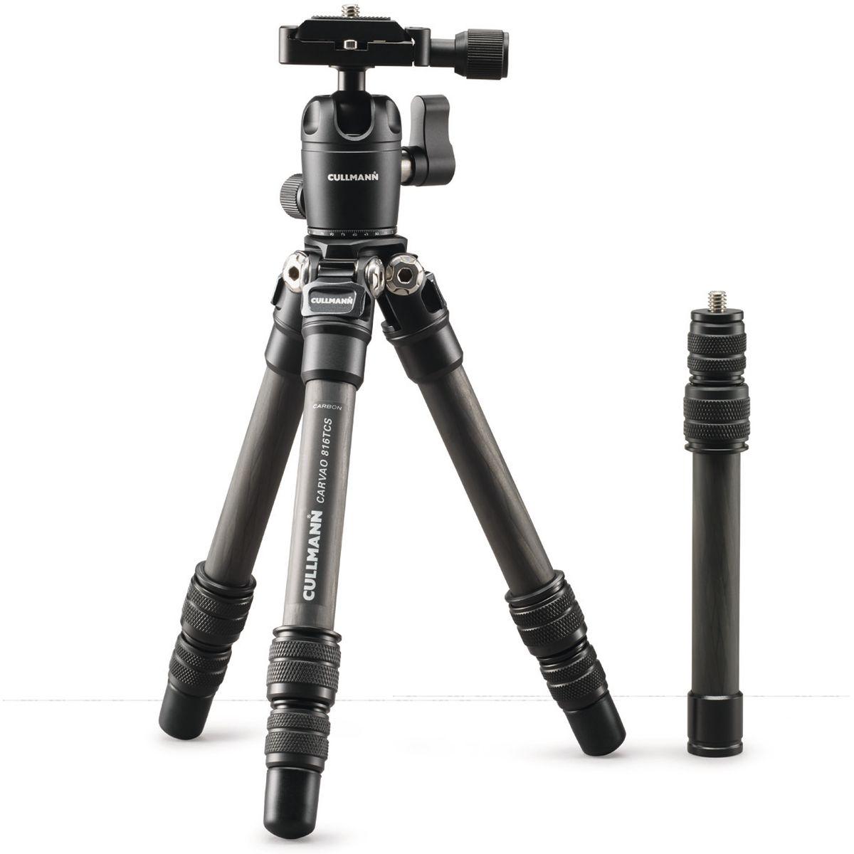 Cullmann Carvao 816TCS (Metallo, Carbonio), Treppiede, Nero