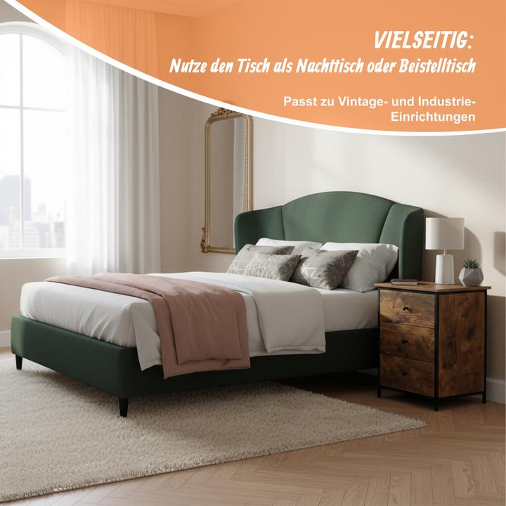 Image du produit Relaxdays Nachttisch mit 3 Schubladen (40 x 40 x 60 cm)